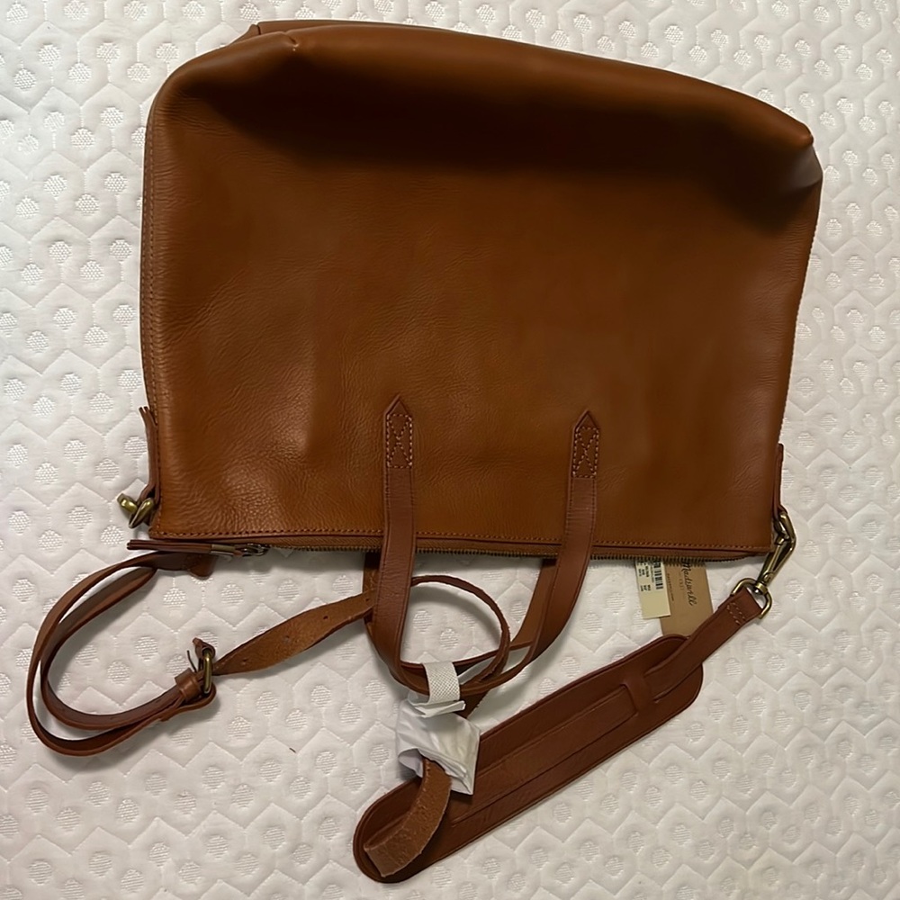 Madewell cognac 100% leather bag perfect condition, smoke-free home.